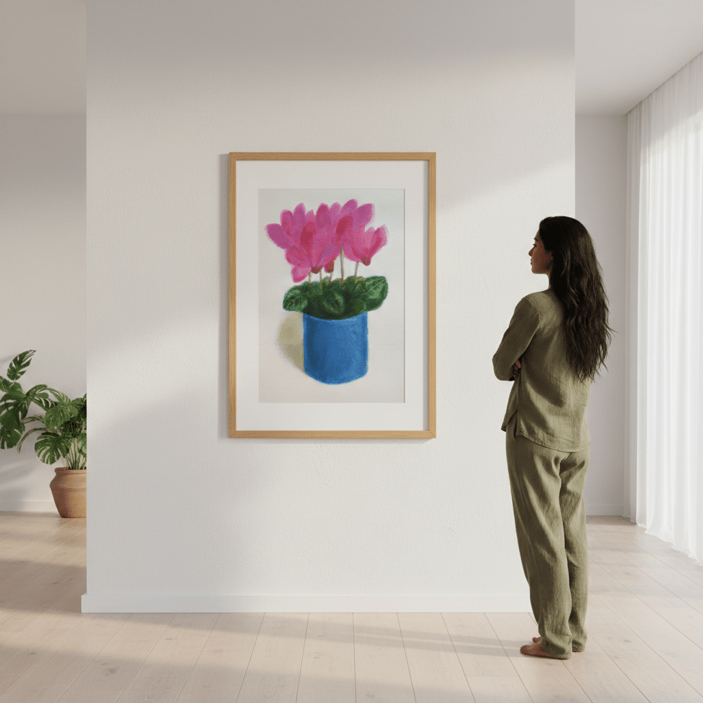 Cyclamen Flowers by Ieva Baklane wall - art - picture - poster