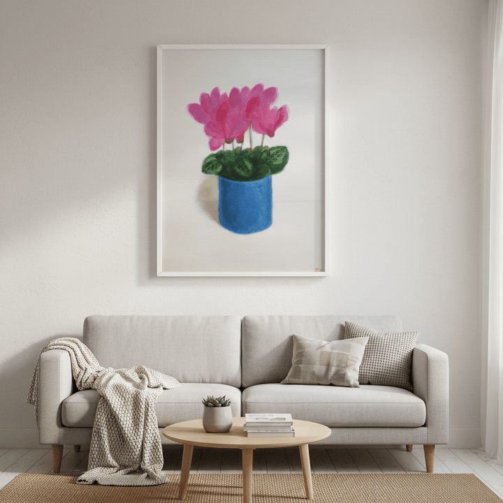 Cyclamen Flowers by Ieva Baklane wall - art - picture - poster