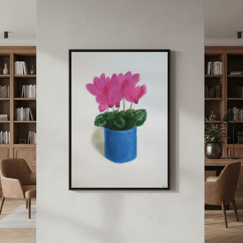 Cyclamen Flowers by Ieva Baklane wall - art - picture - poster