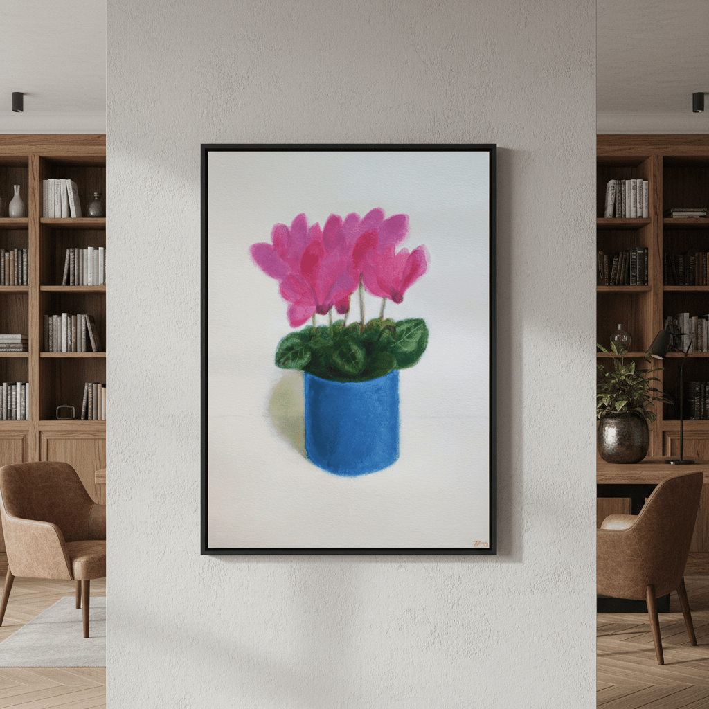 Cyclamen Flowers by Ieva Baklane wall - art - picture - poster