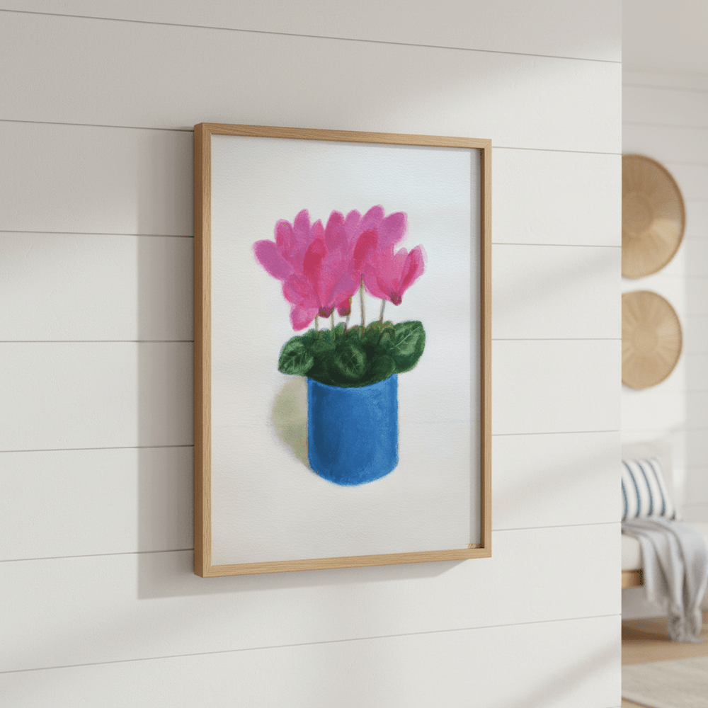 Cyclamen Flowers by Ieva Baklane wall - art - picture - poster