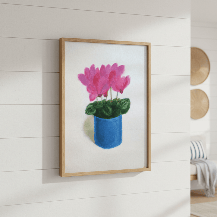 Cyclamen Flowers by Ieva Baklane wall - art - picture - poster
