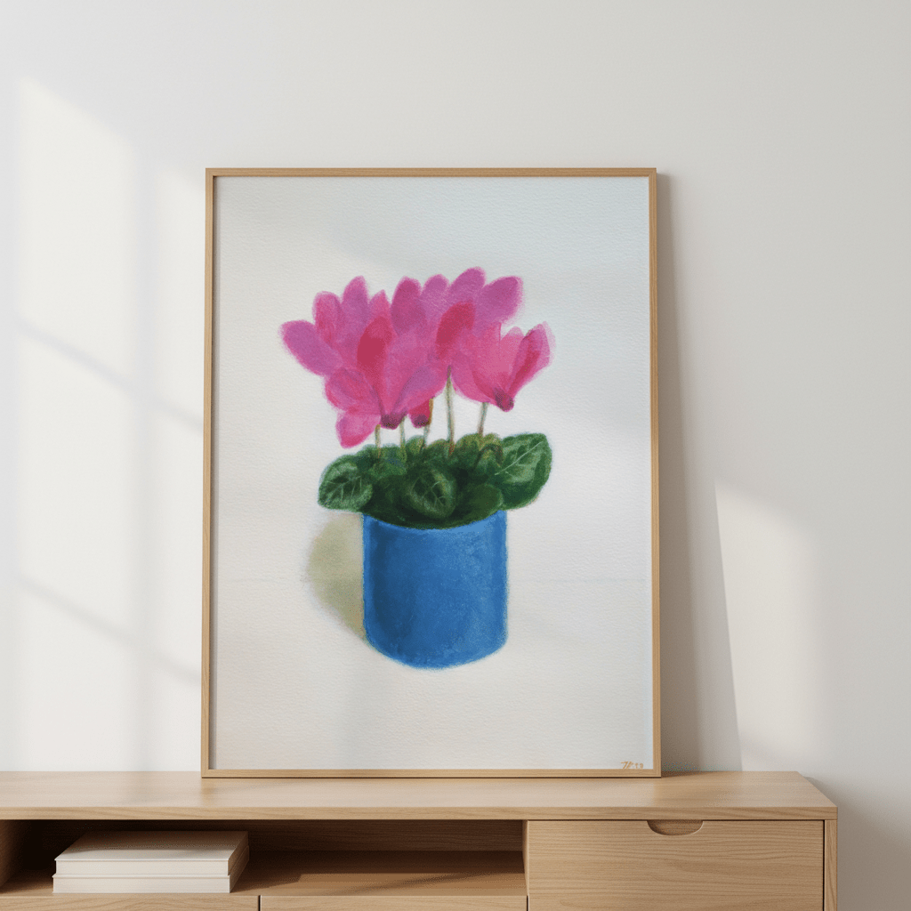 Cyclamen Flowers by Ieva Baklane wall - art - picture - poster