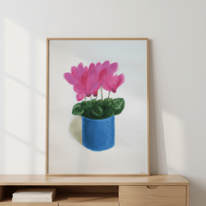 Cyclamen Flowers by Ieva Baklane wall - art - picture - poster