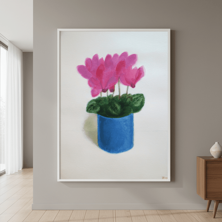 Cyclamen Flowers by Ieva Baklane wall - art - picture - poster