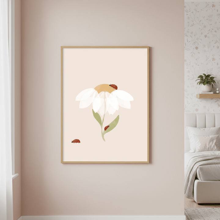 Daisy and Ladybugs by Menina Lisboa wall - art - picture - poster