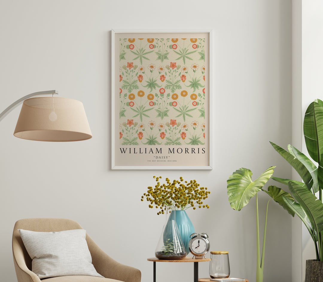 Daisy Pattern 1862 Wall Art by William Morris - Style My Wall