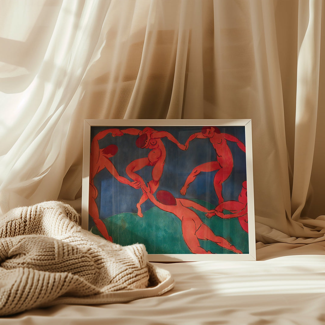 Dance Wall Art by Henri Matisse,livingroom,timber border