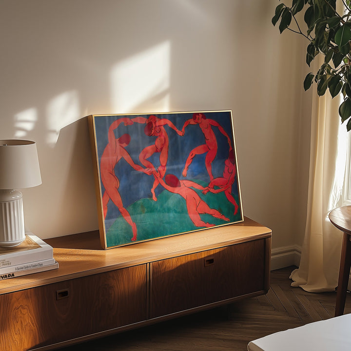 Dance Wall Art by Henri Matisse,livingroom,timber border