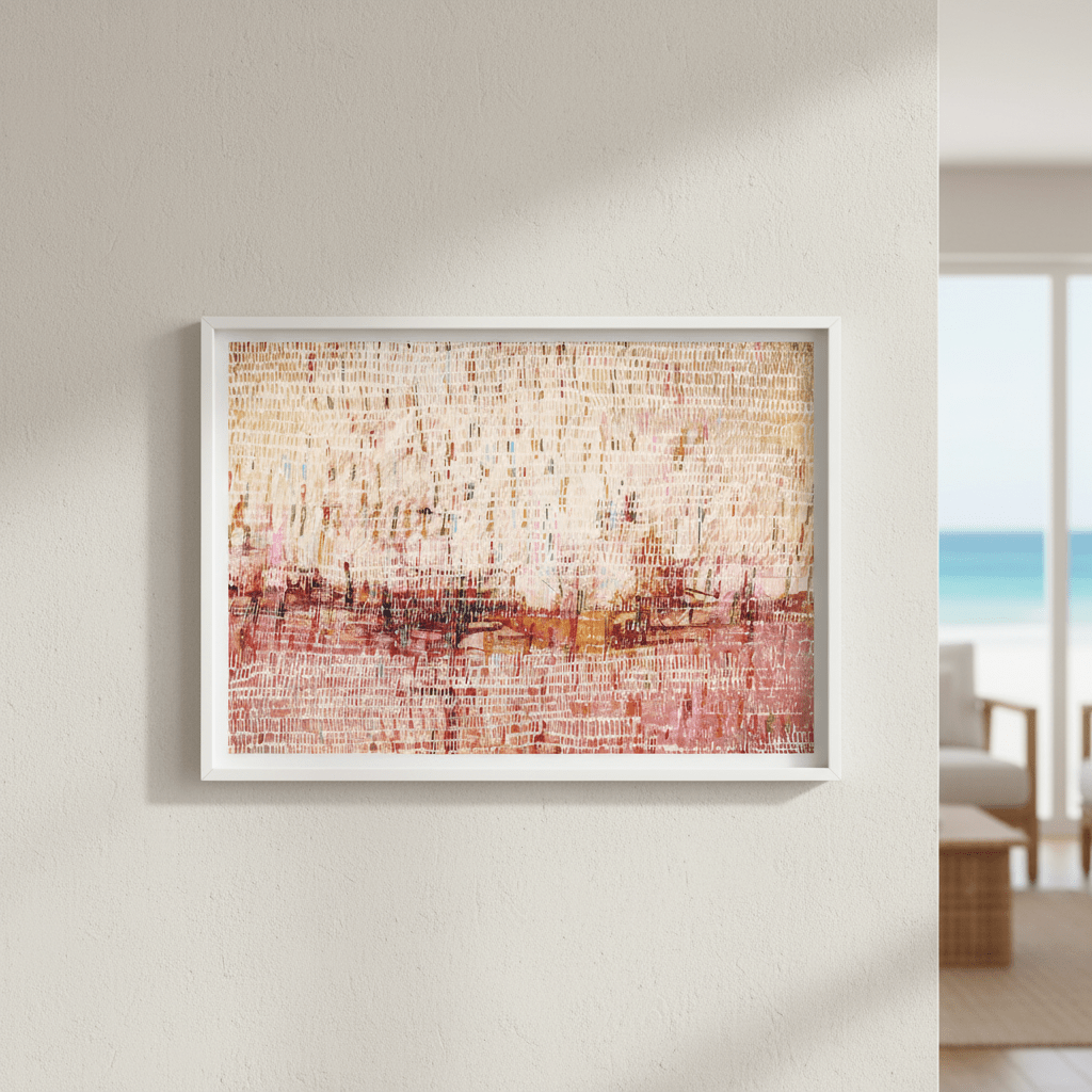 Dancing Rain Pink by Deer Muskeeter wall - art - picture - poster