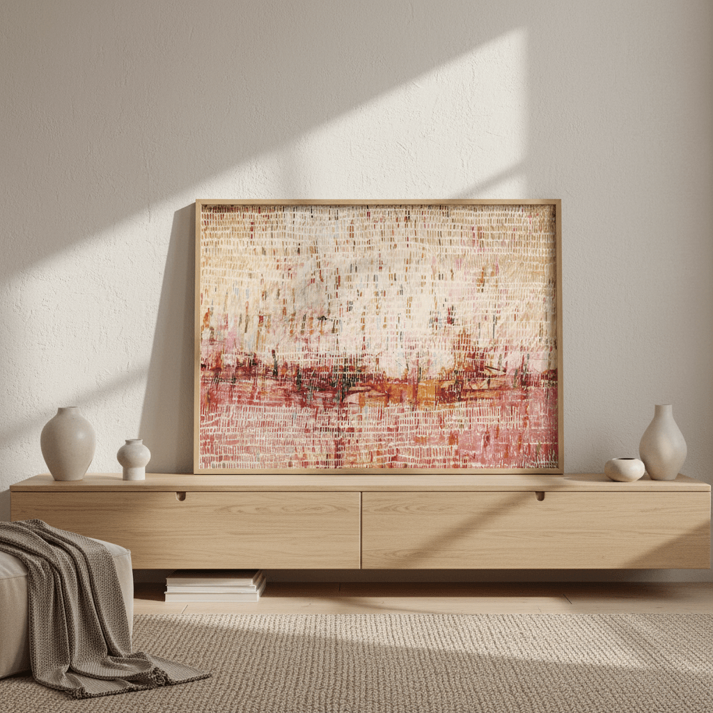 Dancing Rain Pink by Deer Muskeeter wall - art - picture - poster