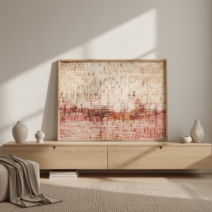 Dancing Rain Pink by Deer Muskeeter wall - art - picture - poster