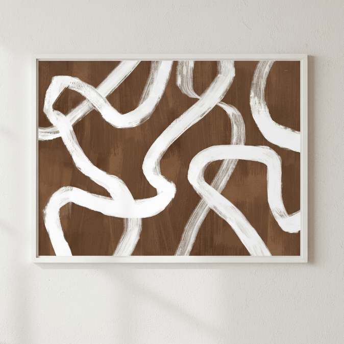 Dancing White Ribbon by Julia Cheney wall - art - picture - poster