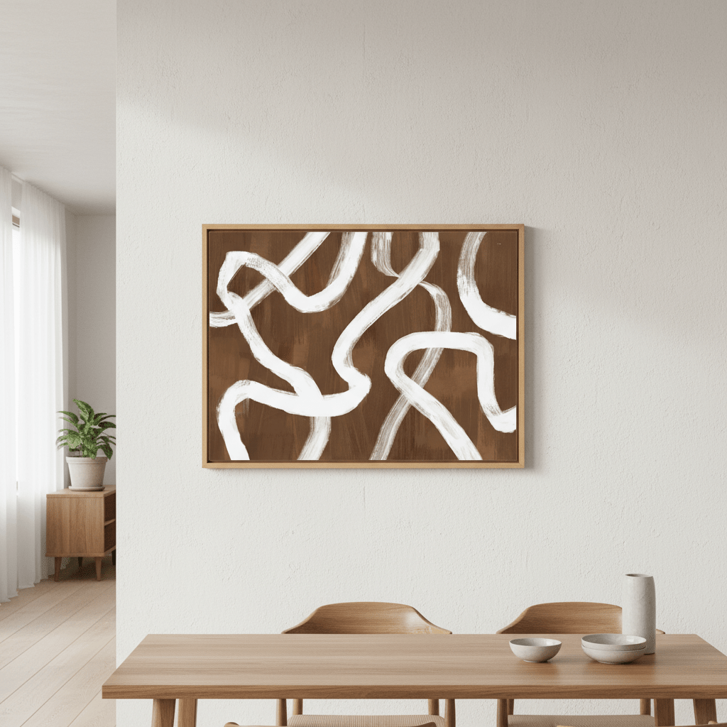 Dancing White Ribbon by Julia Cheney wall - art - picture - poster