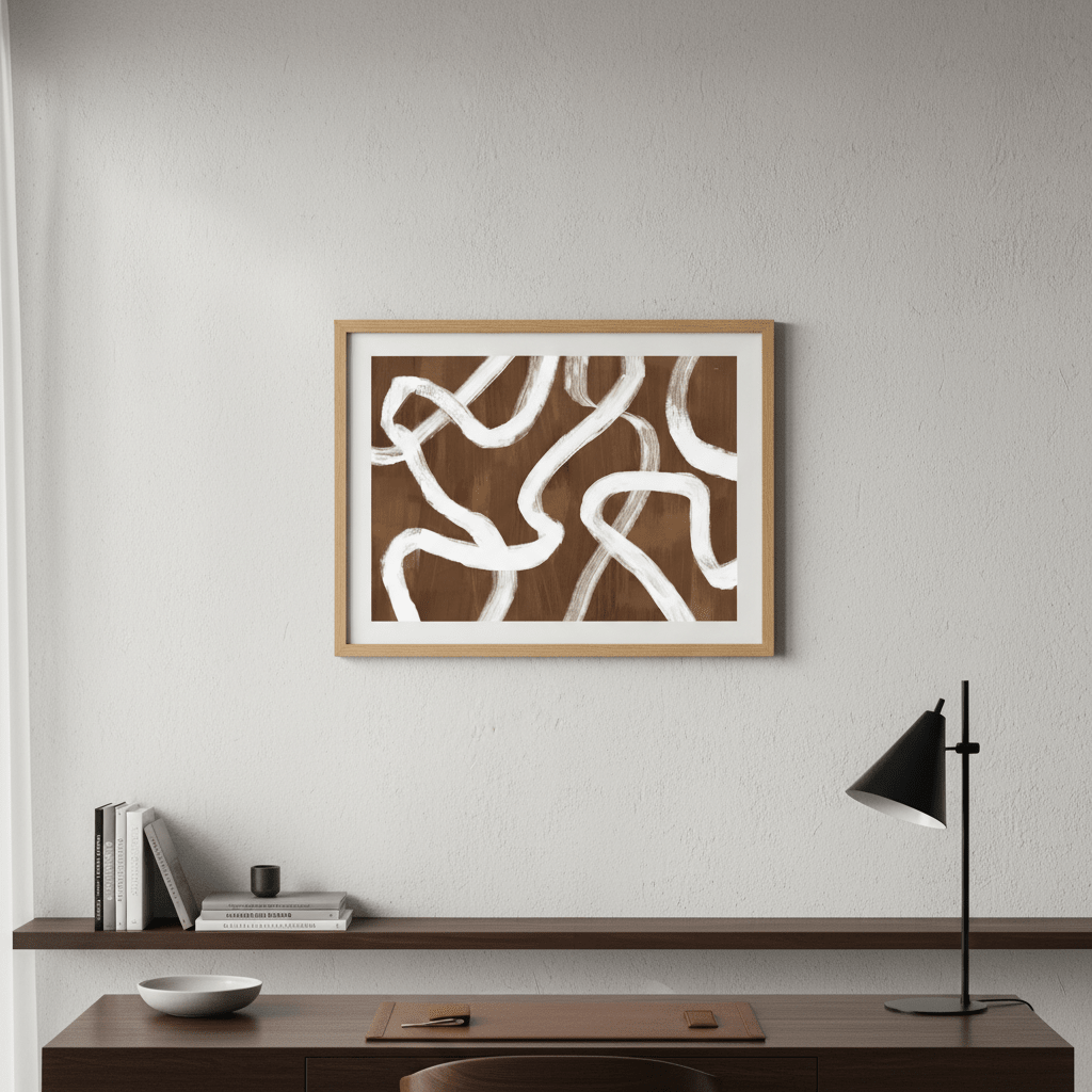 Dancing White Ribbon by Julia Cheney wall - art - picture - poster