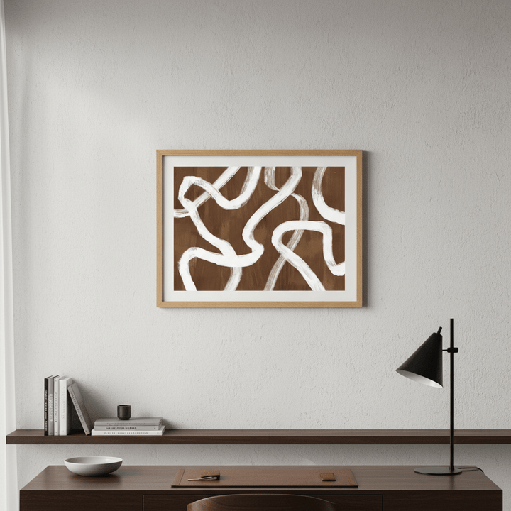 Dancing White Ribbon by Julia Cheney wall - art - picture - poster