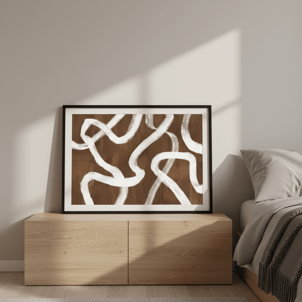 Dancing White Ribbon by Julia Cheney wall - art - picture - poster