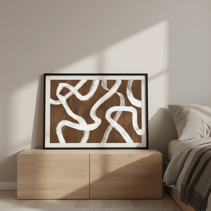Dancing White Ribbon by Julia Cheney wall - art - picture - poster