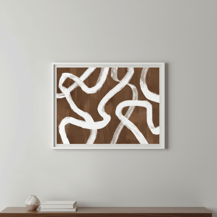 Dancing White Ribbon by Julia Cheney wall - art - picture - poster