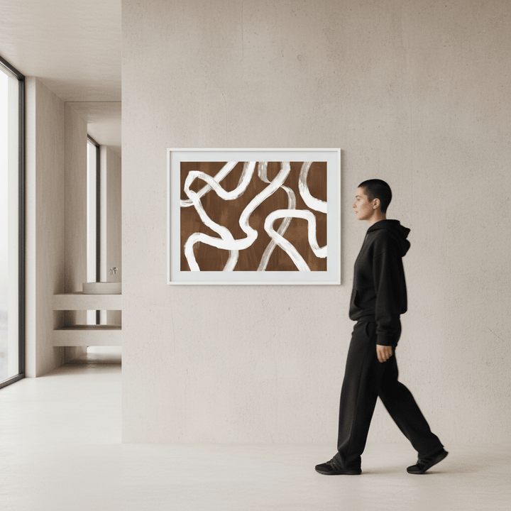 Dancing White Ribbon by Julia Cheney wall - art - picture - poster