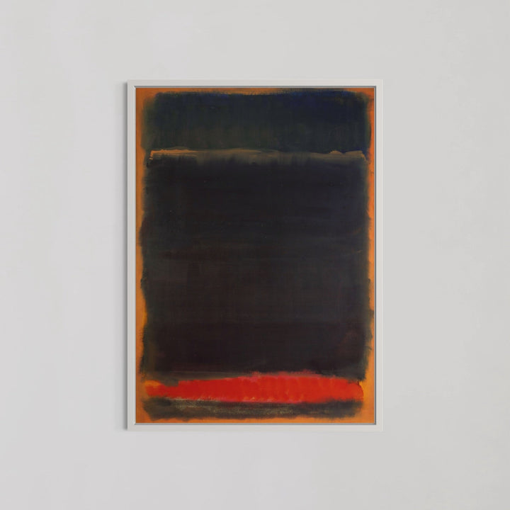 Dark Black and Red Abstract Wall Art by Mark Rothko - Style My Wall