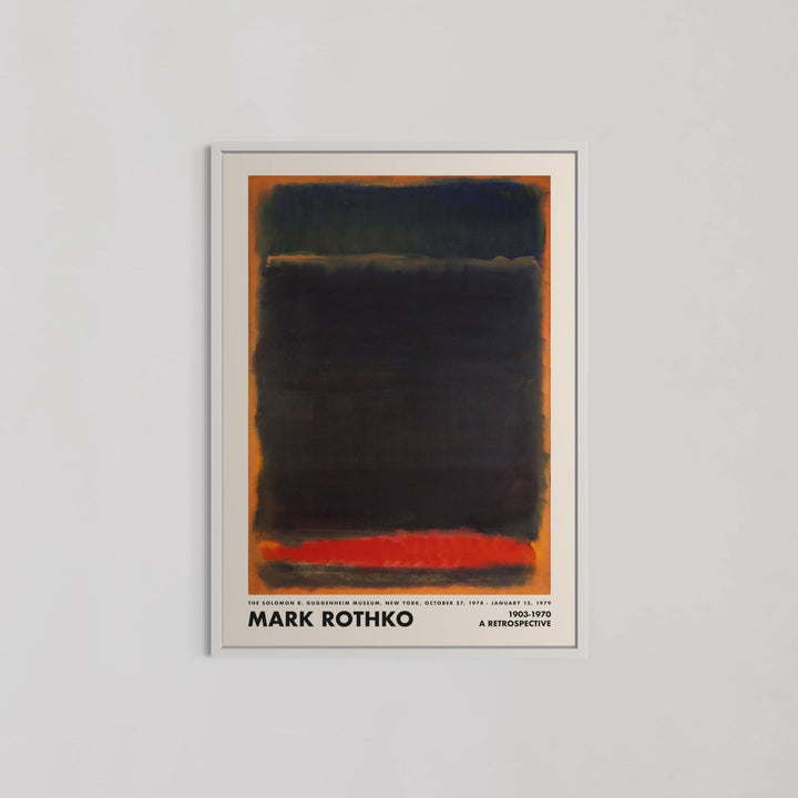 Dark Black and Red Abstract Wall Art by Mark Rothko - Style My Wall