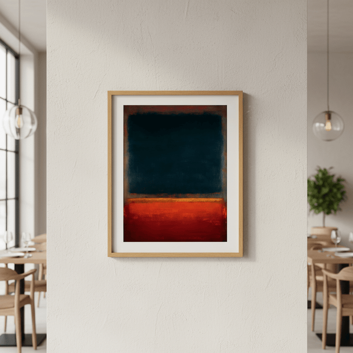 Dark Black and Red Abstract Wall Art Inspired by Mark Rothko wall - art - picture - poster
