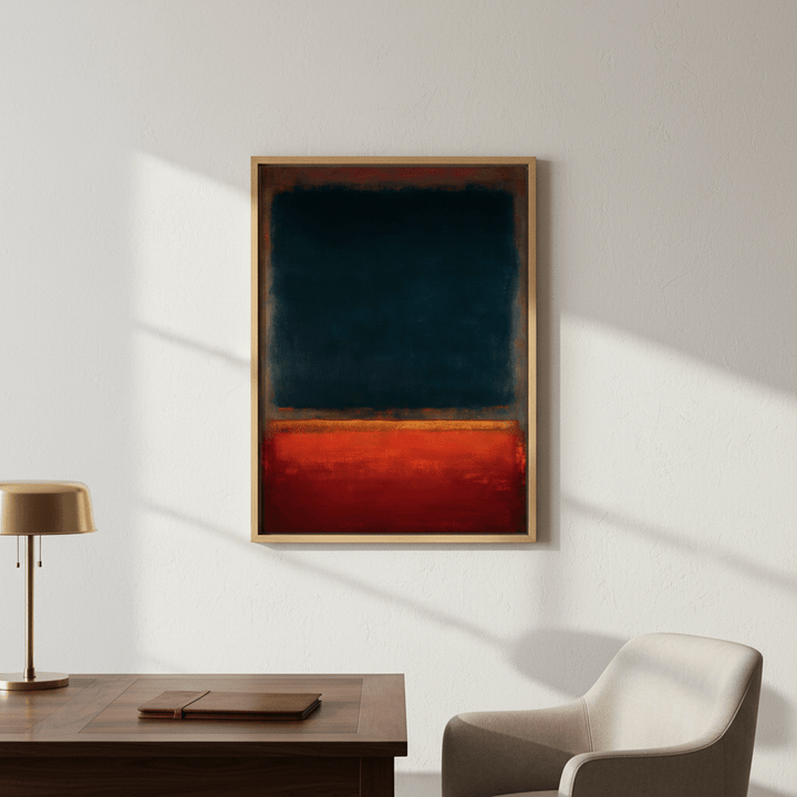 Dark Black and Red Abstract Wall Art Inspired by Mark Rothko wall - art - picture - poster