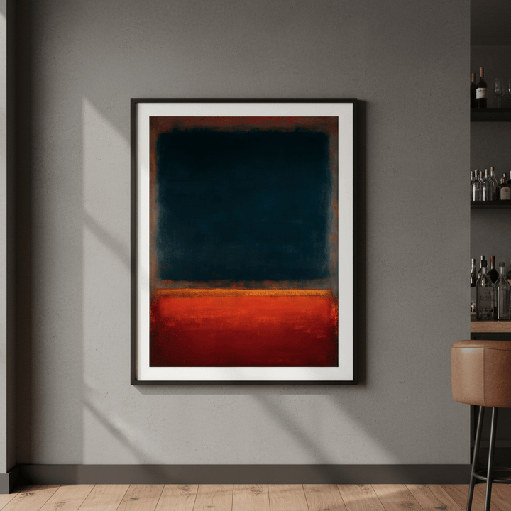 Dark Black and Red Abstract Wall Art Inspired by Mark Rothko wall - art - picture - poster