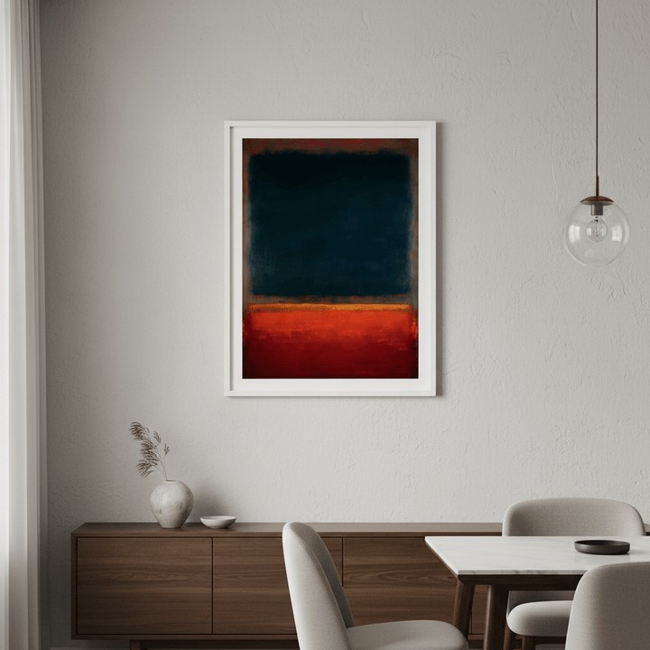 Dark Black and Red Abstract Wall Art Inspired by Mark Rothko wall - art - picture - poster