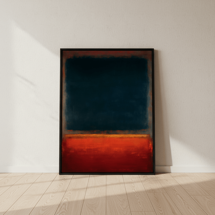 Dark Black and Red Abstract Wall Art Inspired by Mark Rothko wall - art - picture - poster