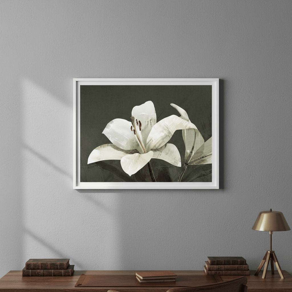 Dark Lily by Deer Muskeeter wall - art - picture - poster