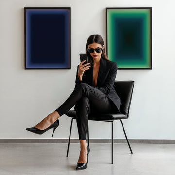 Dark Matter Set of 2 Tonal Abstract Prints wall - art - picture - poster