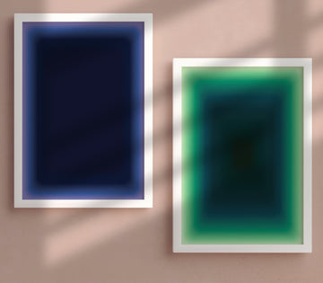 Dark Matter Set of 2 Tonal Abstract Prints wall - art - picture - poster