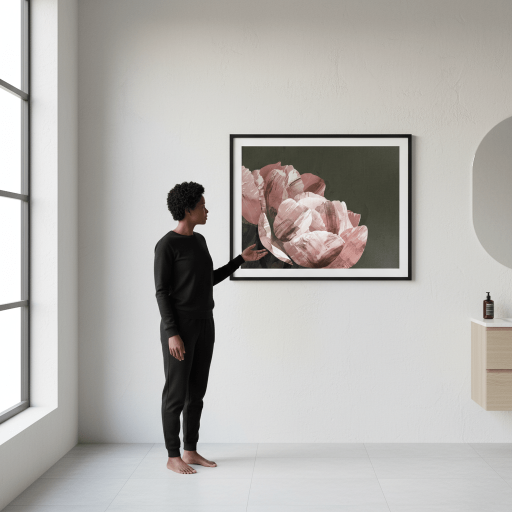 Dark Peony by Deer Muskeeter wall - art - picture - poster