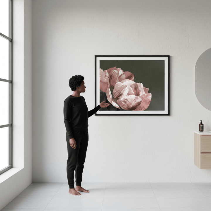 Dark Peony by Deer Muskeeter wall - art - picture - poster
