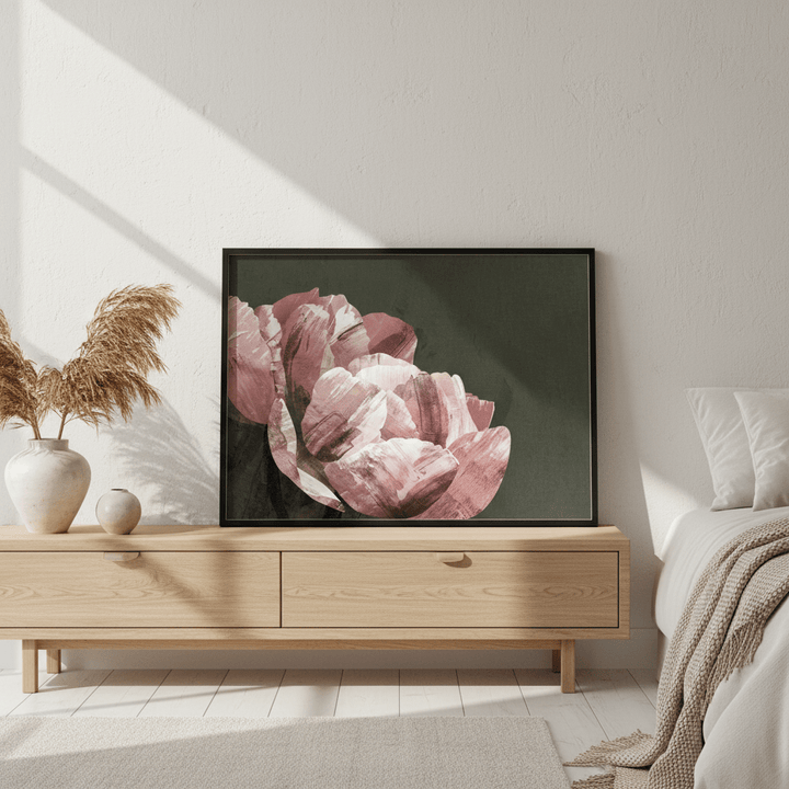 Dark Peony by Deer Muskeeter wall - art - picture - poster