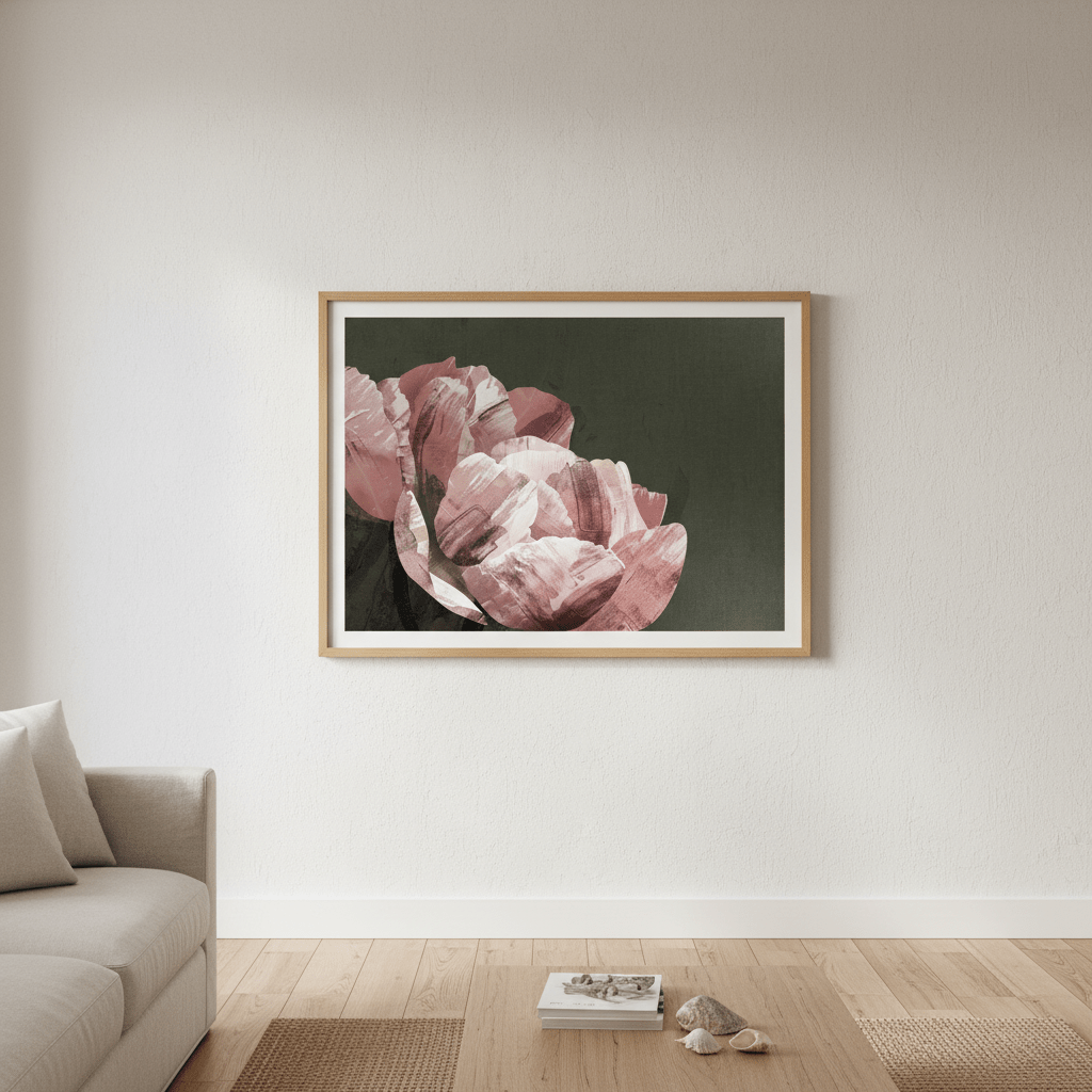 Dark Peony by Deer Muskeeter wall - art - picture - poster