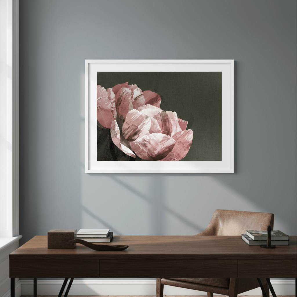 Dark Peony by Deer Muskeeter wall - art - picture - poster