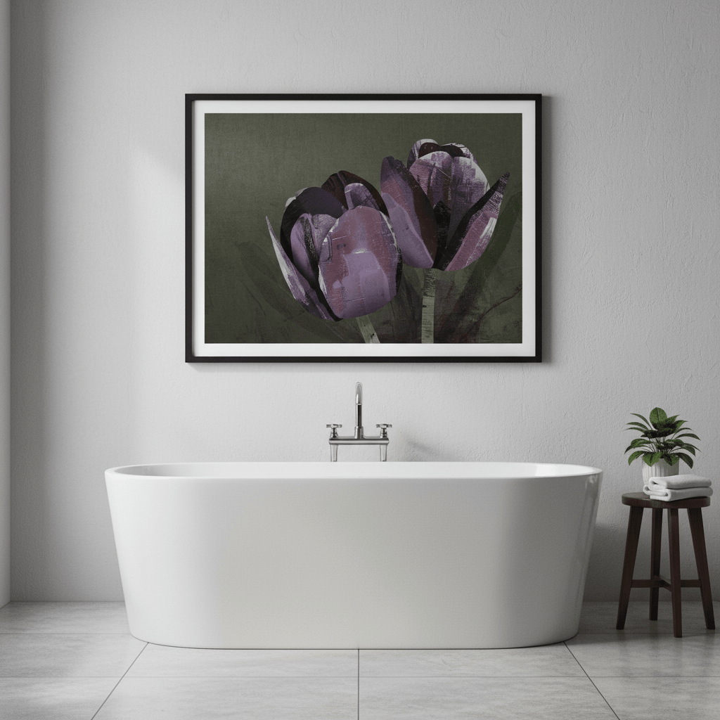 Dark Tulip by Deer Muskeeter wall - art - picture - poster