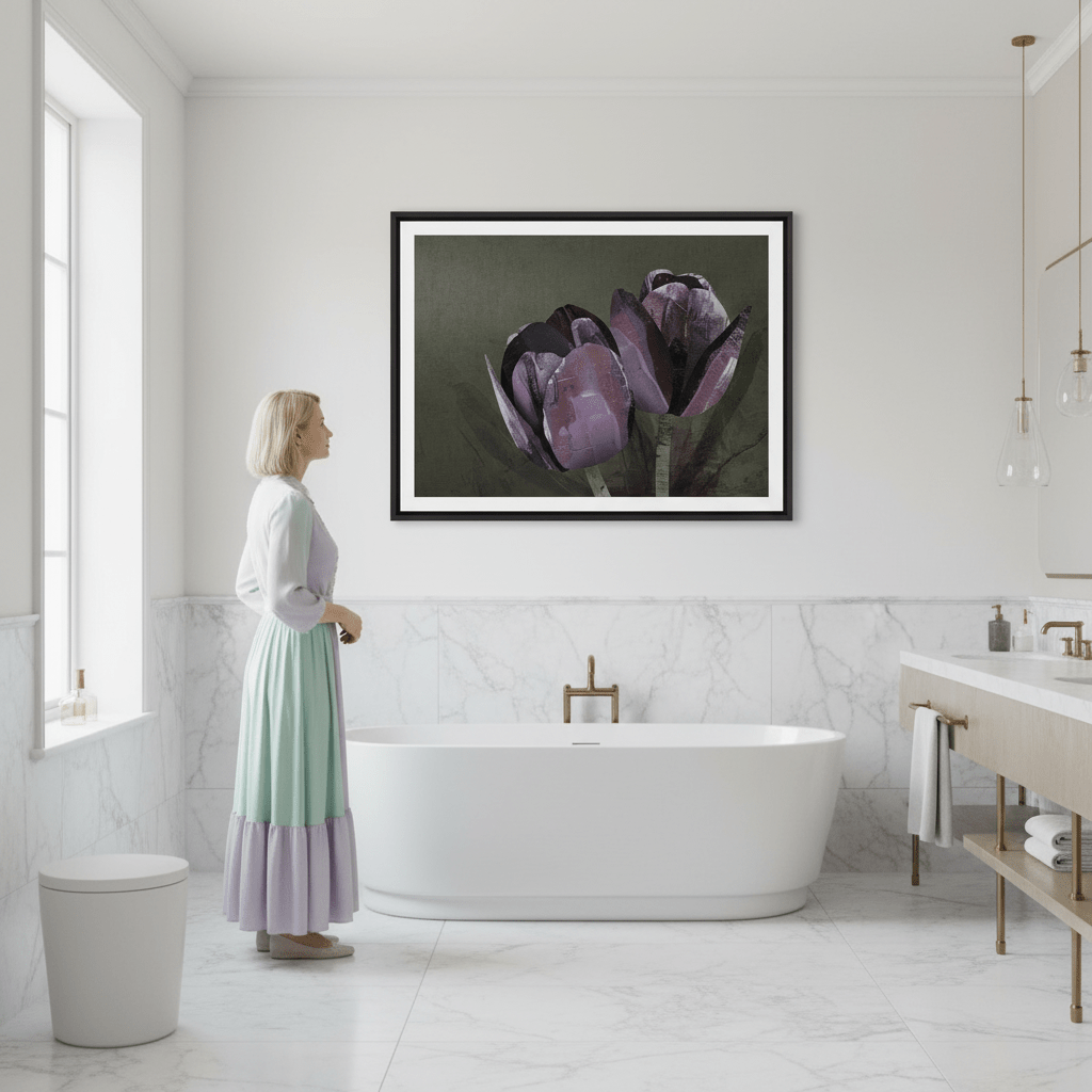 Dark Tulip by Deer Muskeeter wall - art - picture - poster
