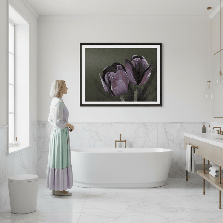 Dark Tulip by Deer Muskeeter wall - art - picture - poster