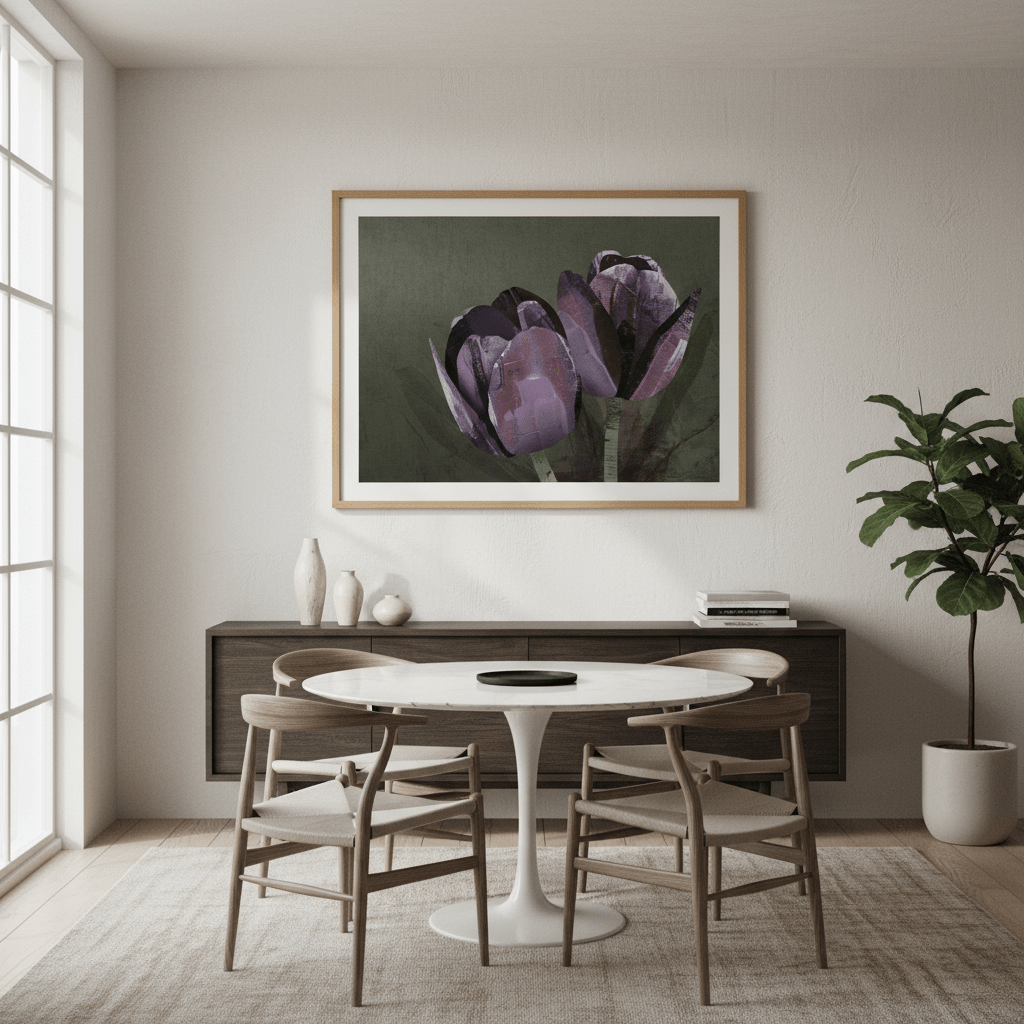 Dark Tulip by Deer Muskeeter wall - art - picture - poster