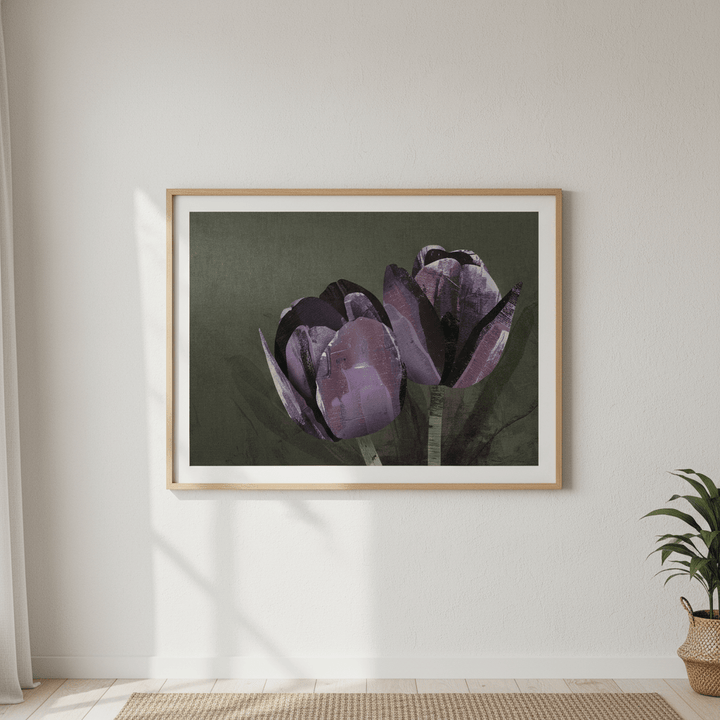Dark Tulip by Deer Muskeeter wall - art - picture - poster