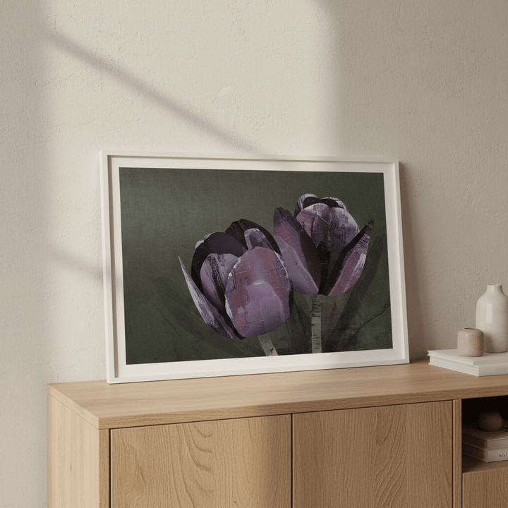 Dark Tulip by Deer Muskeeter wall - art - picture - poster