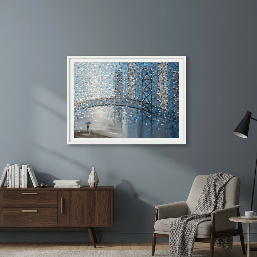Date by the Bridge by Ekaterina Ermilkina wall - art - picture - poster