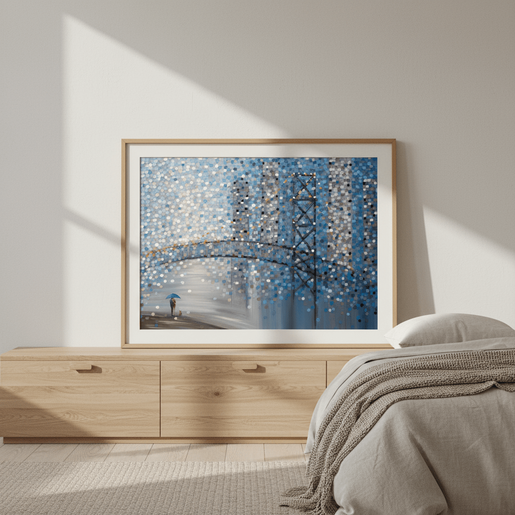 Date by the Bridge by Ekaterina Ermilkina wall - art - picture - poster