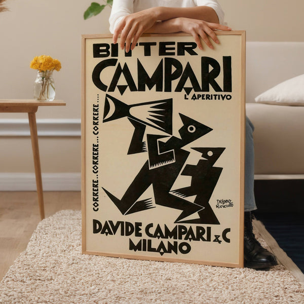 Davide Campari Bitter Vintage Poster