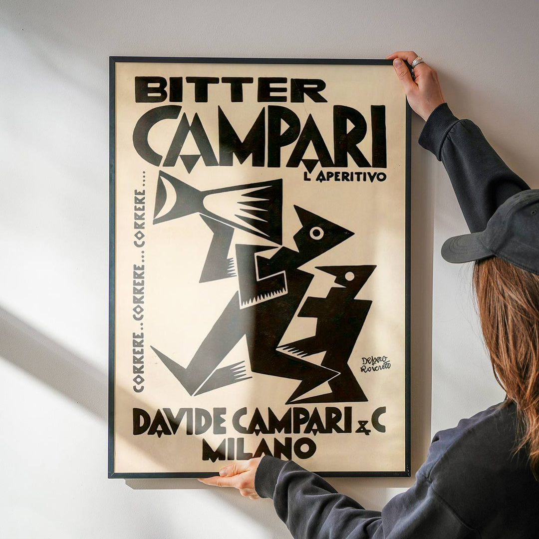Davide Campari Bitter Vintage Poster wall - art - picture - poster
