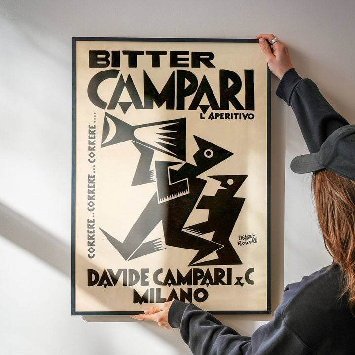 Davide Campari Bitter Vintage Poster wall - art - picture - poster